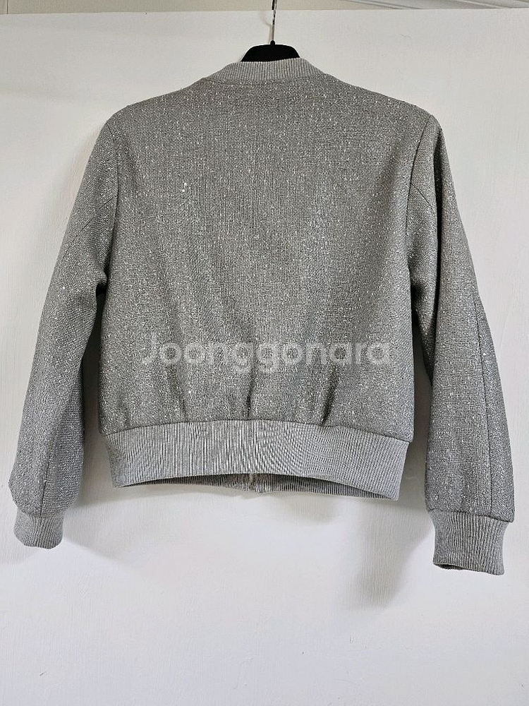 새거-초이콤마 리넨 트위드 블루종 자켓--6