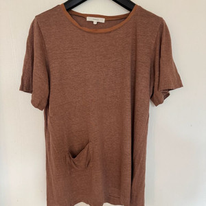 루디아케이 린넨 반팔티 브라운 (사이즈 1)