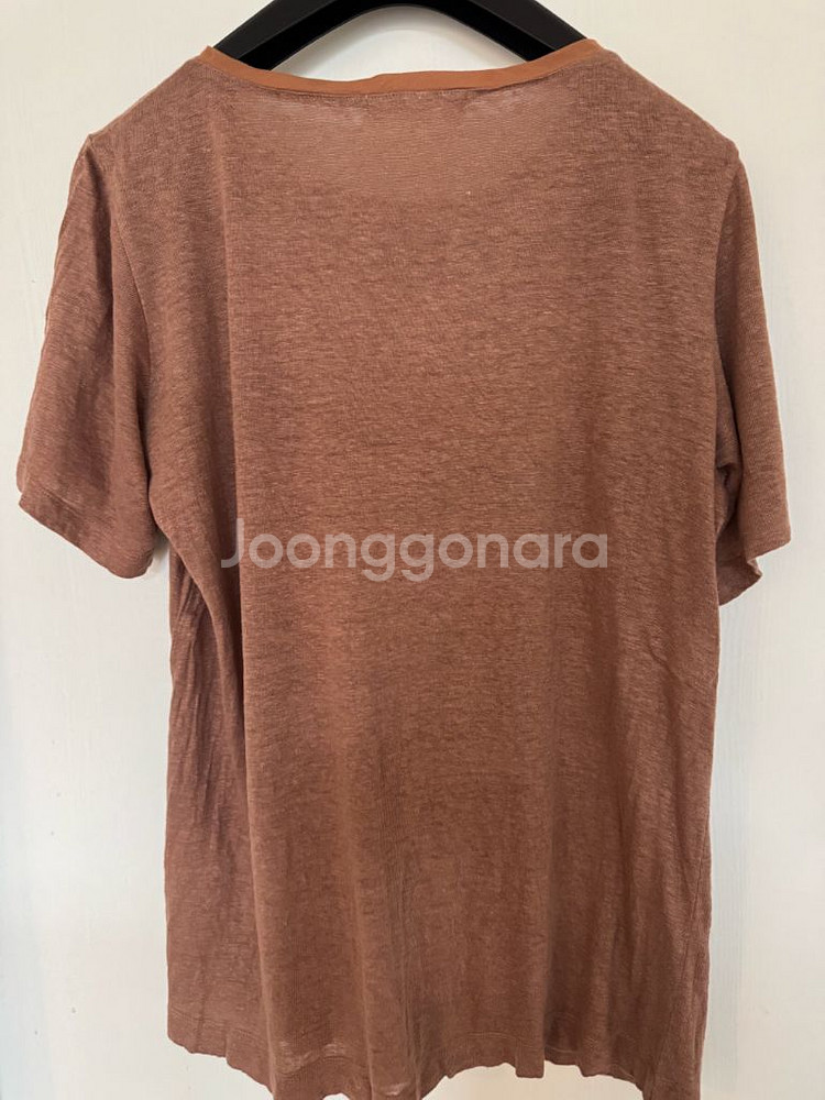 루디아케이 린넨 반팔티 브라운 (사이즈 1)--2