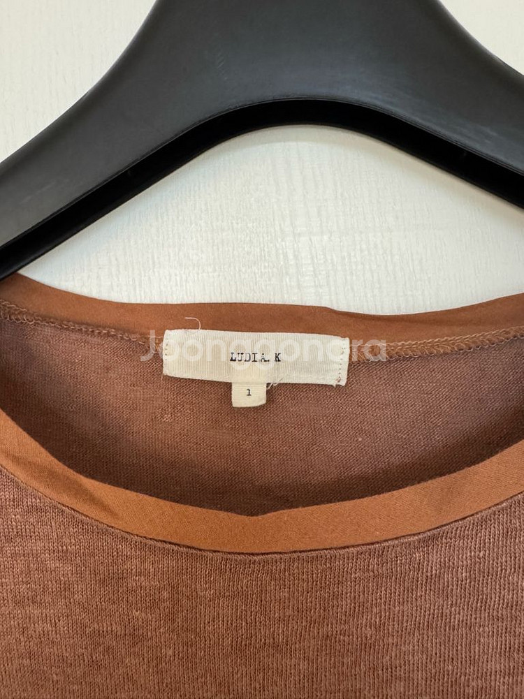 루디아케이 린넨 반팔티 브라운 (사이즈 1)--1