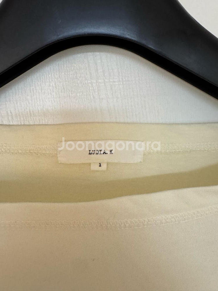 루디아케이 아이보리 반팔티 (사이즈 1)--1