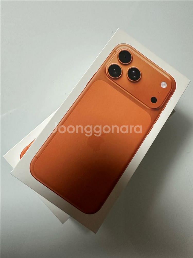 아이폰 17프로맥스 코스믹오렌지 512G 자급제 / 미개봉 새제품 판매합니다.--0