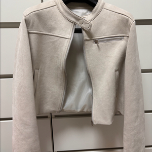 스웨이드 벨벳 바이커 가을 자켓