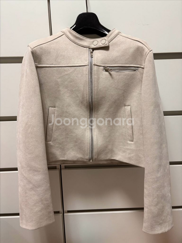 스웨이드 벨벳 바이커 가을 자켓--2