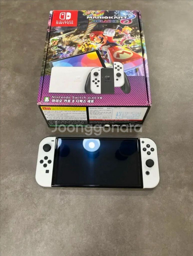 닌텐도 스위치 OLED 마리오카트8 세트--0