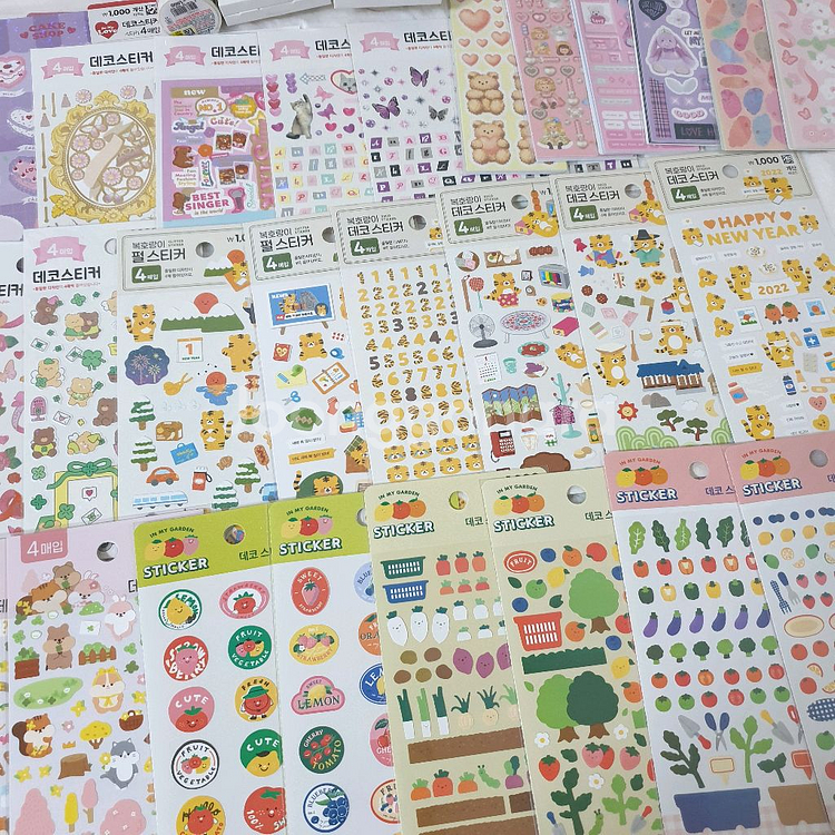 새상품) 다이소 다꾸 씰스티커 일괄 36(1)--1