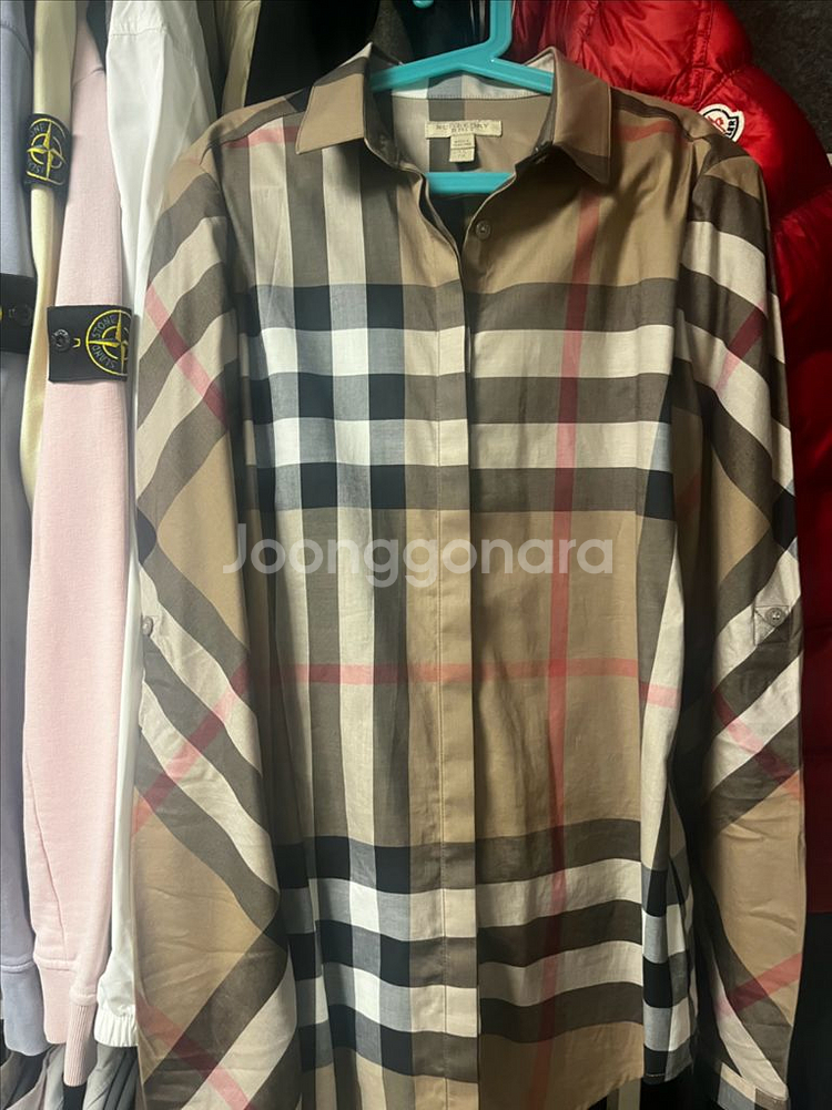 (정품)버버리 브릿 우먼스 롤업 셔츠--0