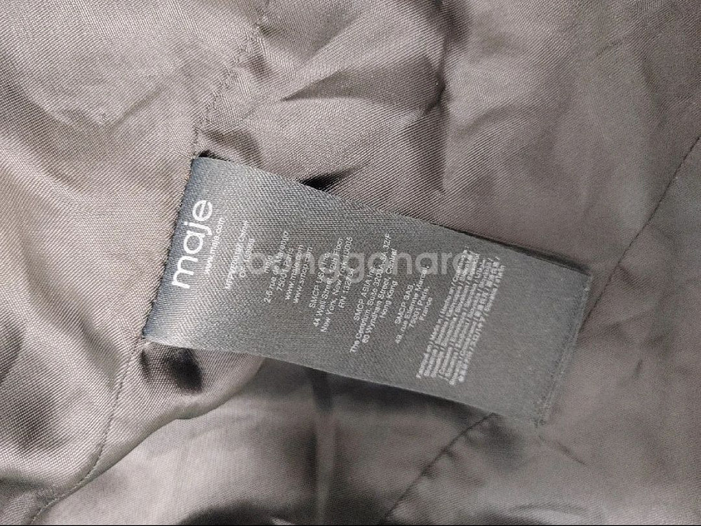 마쥬 체크 패턴 자켓--4