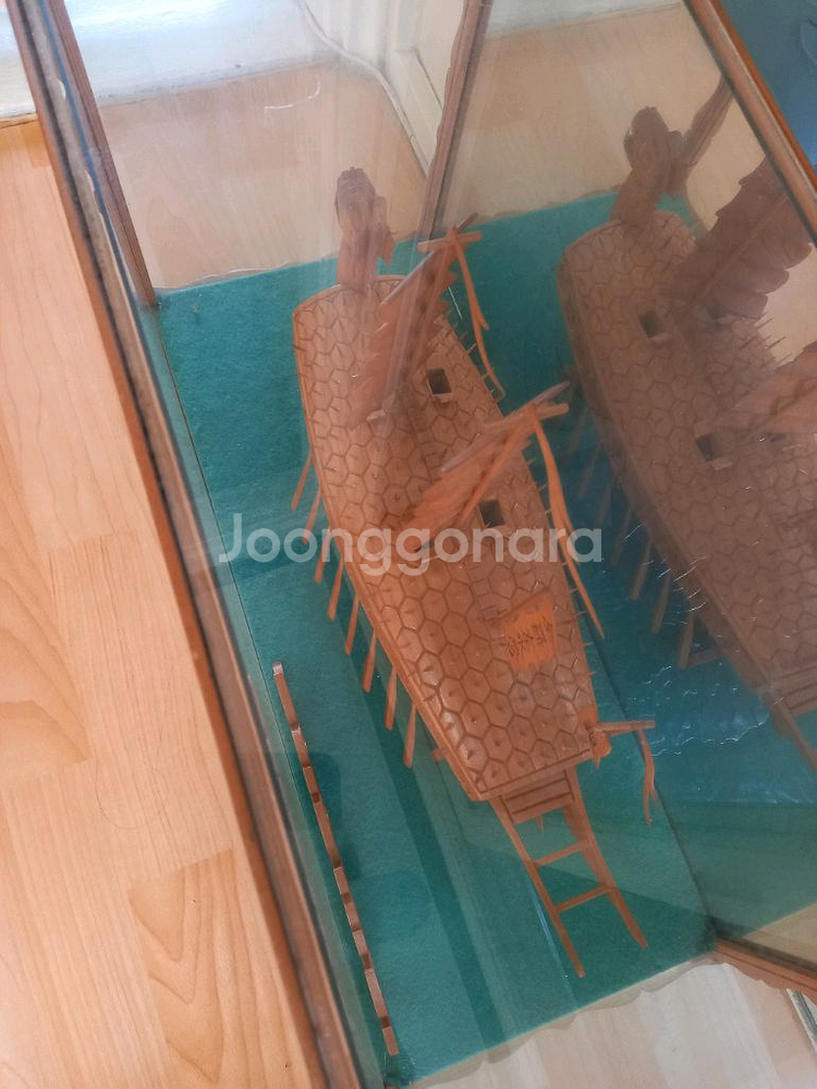 거북선 목조각 장식장/ 충무공 이순신--2
