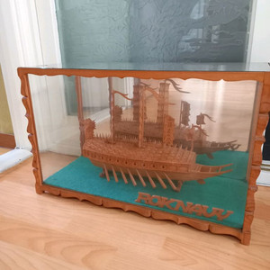 거북선 목조각 장식장/ 충무공 이순신