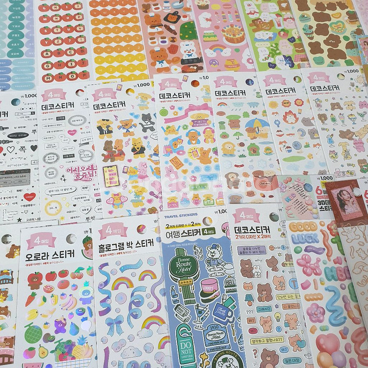 새상품) 다이소 다꾸 씰스티커 일괄 30--1
