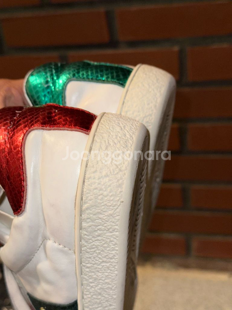 구찌 에이스 자수 비 스니커즈 41 260--3