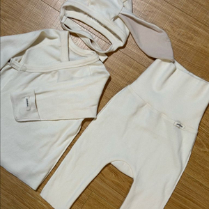 피카부 신생아 배냇저고리 모자 세트