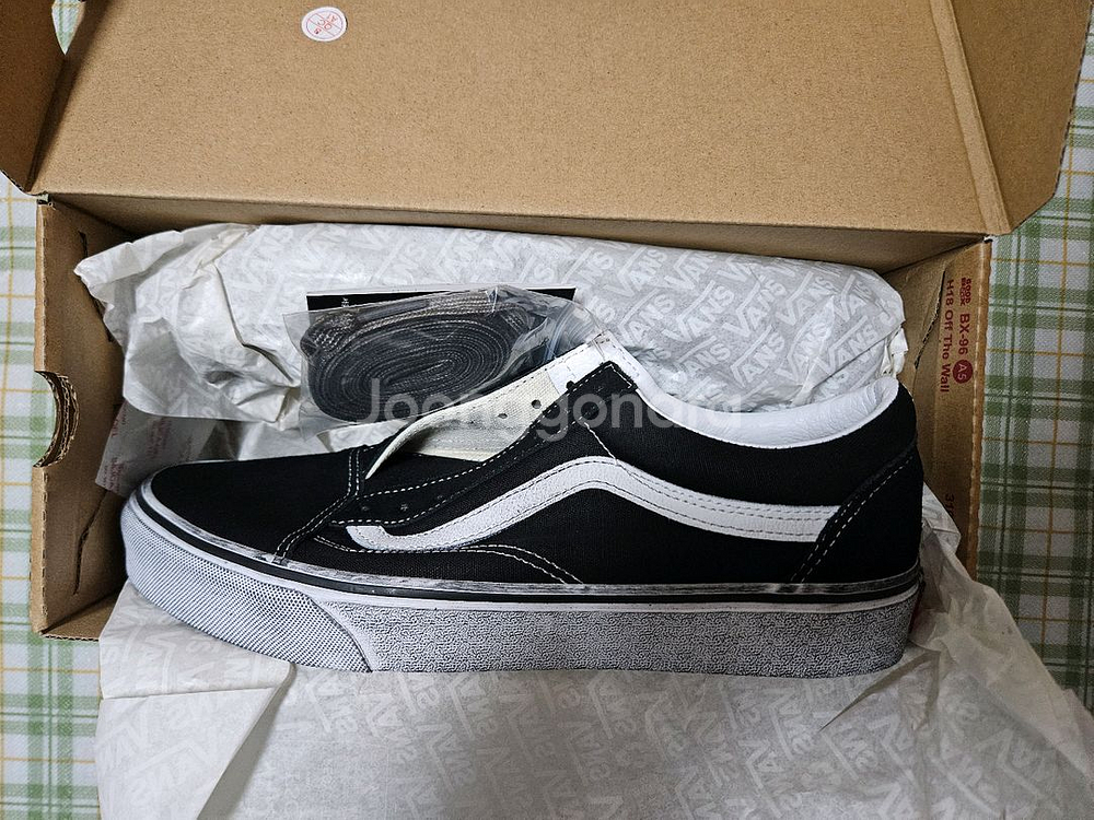 반스 올드스쿨 스트레스드 블랙 화이트 270 275 새--0