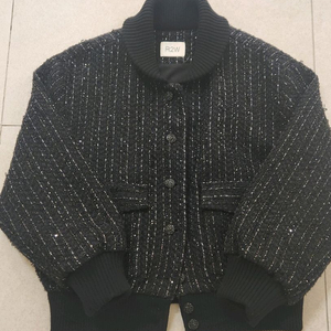 r2w 트위드 봄버 자켓