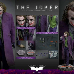 (미개봉) 핫토이 더 다크나이트 트릴로지 - 1/6 스케일 조커 피규어(DX32)