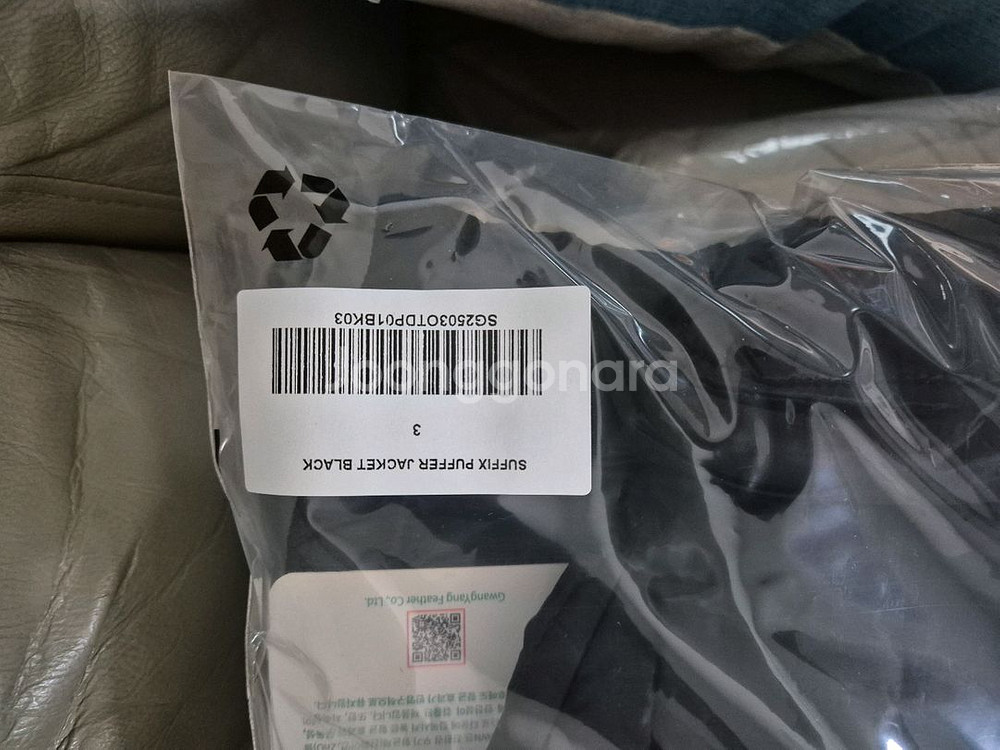 산산기어 서픽스 패딩 블랙 1 2 3 사이즈--0