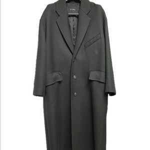 타임옴므 21fw 다크그린 세미오버핏 트윌 코트 95