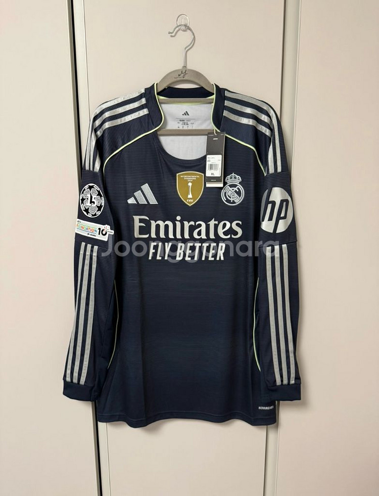 25-26 레알 마드리드 L/S 어웨이 국내XL 벨링엄--0