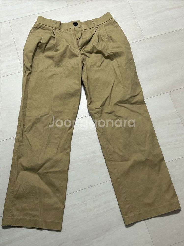 드로우핏 와이드 밴딩 치노 팬츠 [BEIGE]--2