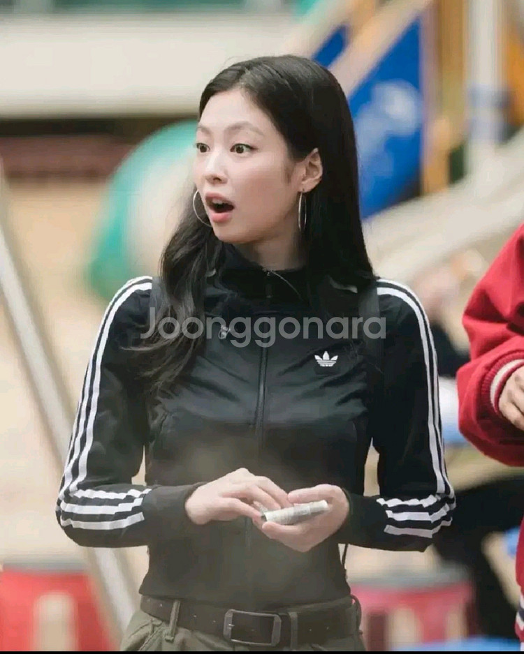 아디다스 오리지널 여성 트랙탑 져지 블랙 크롭 자켓--0