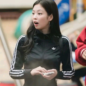 아디다스 오리지널 여성 트랙탑 져지 블랙 크롭 자켓