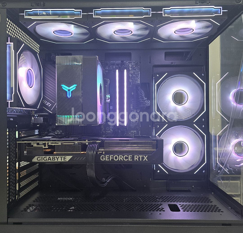 7800X3D // RTX5070ti // 24g // 2TB 올블랙 튜닝PC--0