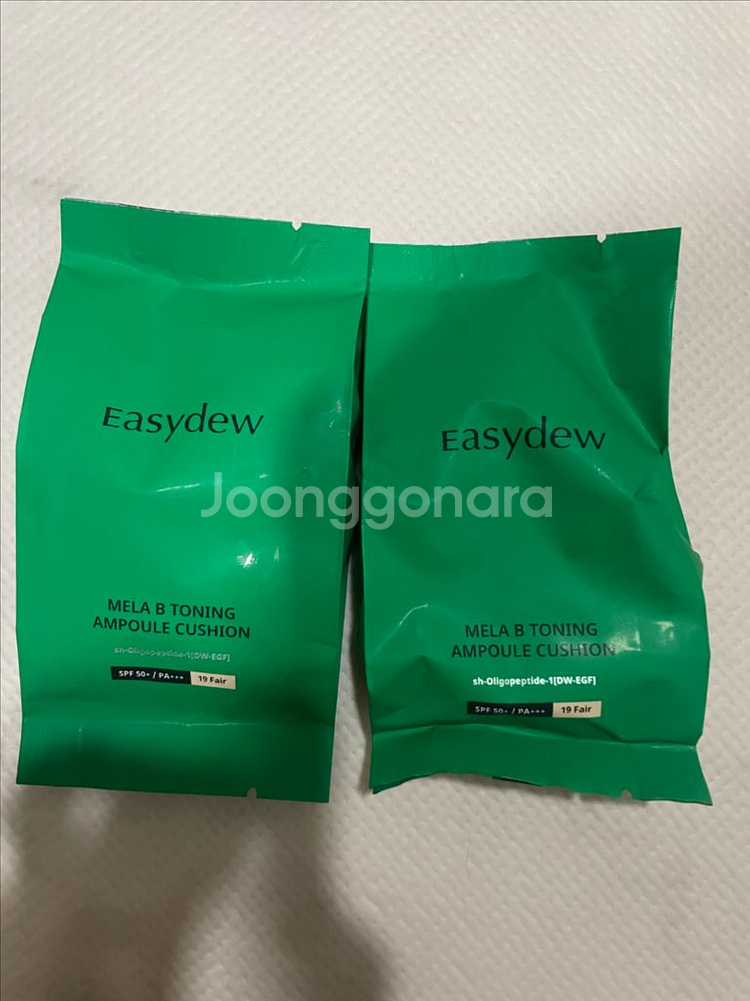 이지듀 기미 앰플 쿠션 리필 19호 페어 새상품 한가인--0