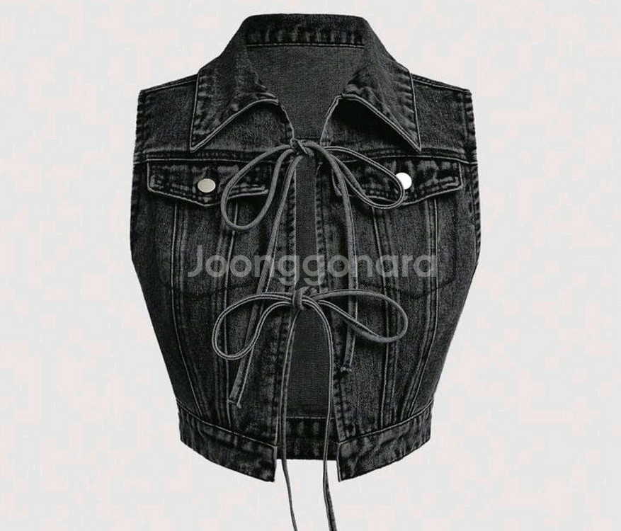 데님 베스트 M사이즈--0