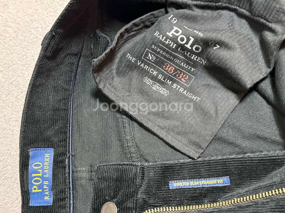 [36] polo 폴로 코듀로이 스트레치 슬림 스트라이트 핏 팬츠--5