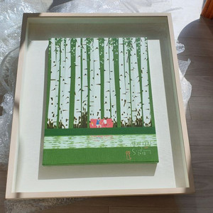 이수동 작가님 자작나무 원화 6호 작품 그림 싸게 팝니다
