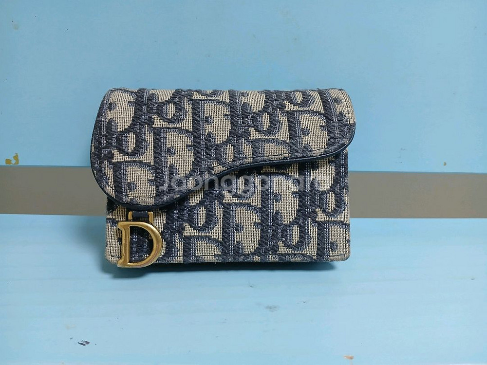 오블리크 패턴 반지갑--0