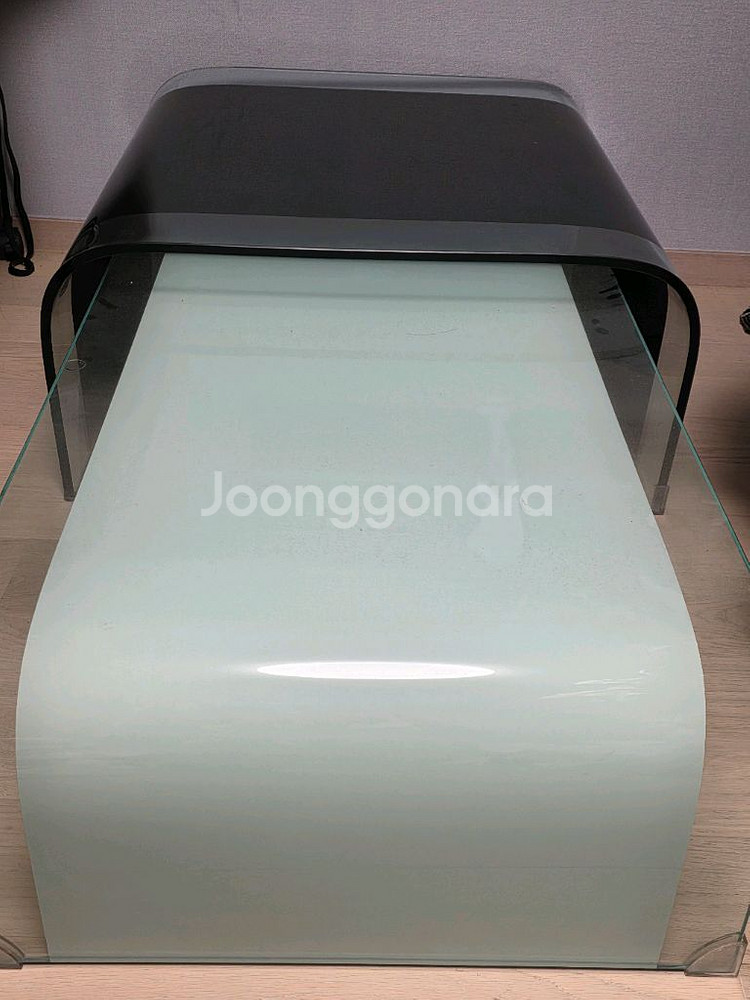 커브드 유리 테이블(급처)--0