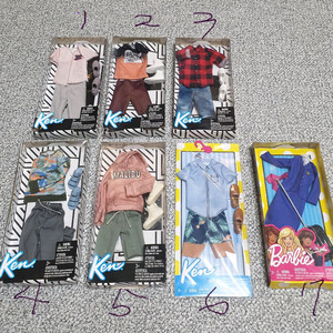 (새상품) 바비 인형, 켄 인형옷