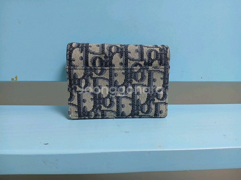 오블리크 패턴 반지갑--1