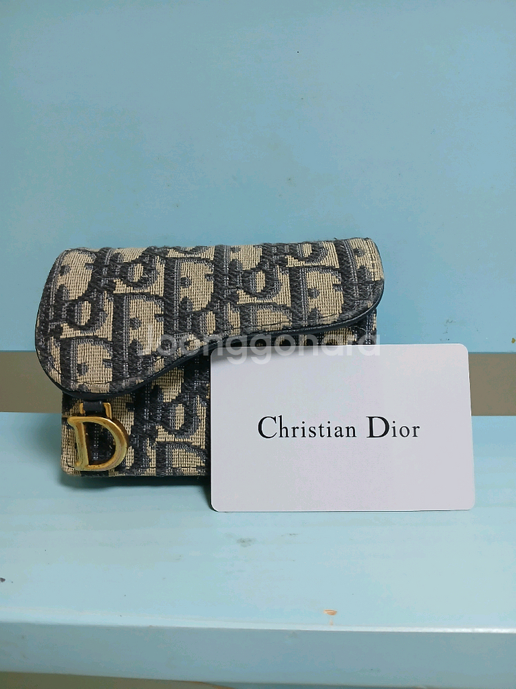 오블리크 패턴 반지갑--2