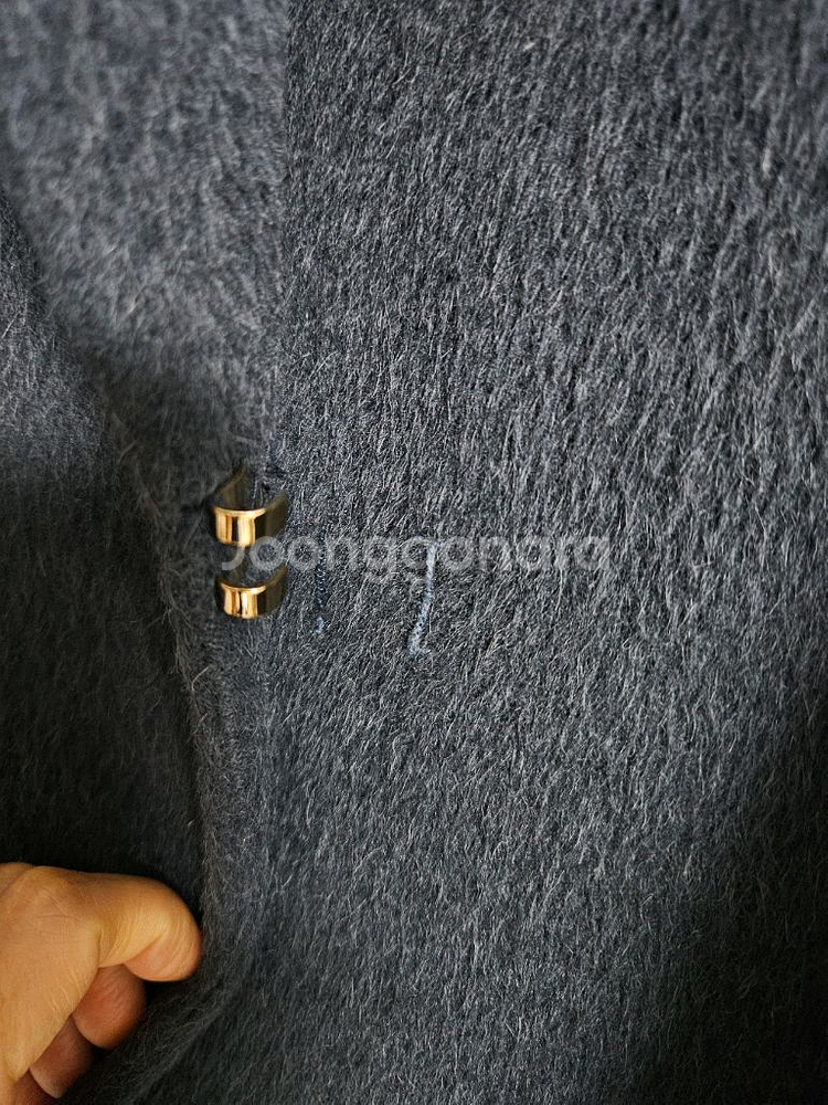 한섬 SJSJ 여성 부클코트 양모 알파카 새거수준 자켓--1