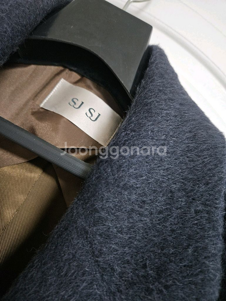 한섬 SJSJ 여성 부클코트 양모 알파카 새거수준 자켓--3