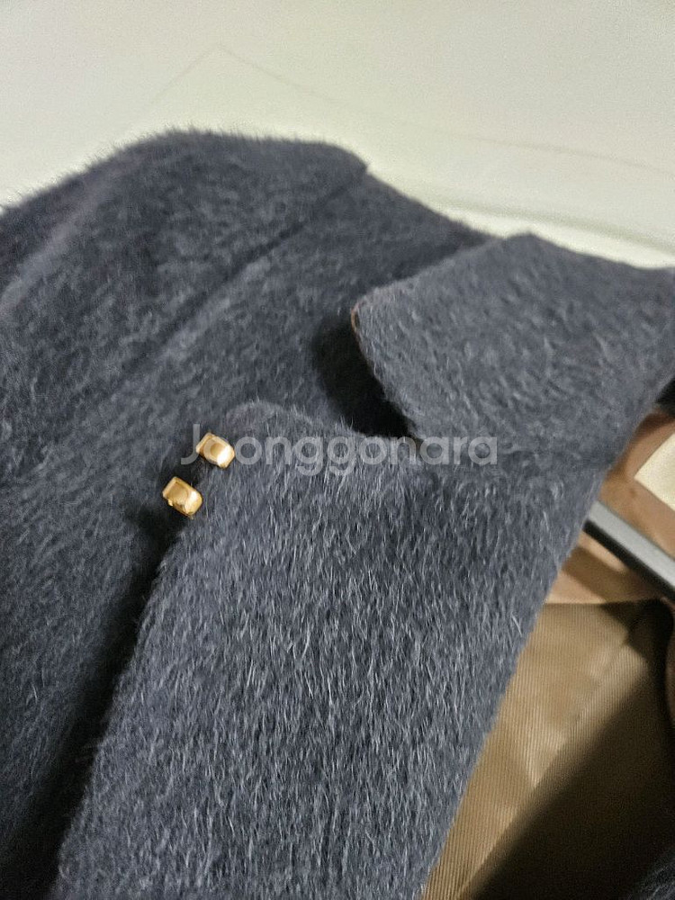 한섬 SJSJ 여성 부클코트 양모 알파카 새거수준 자켓--4