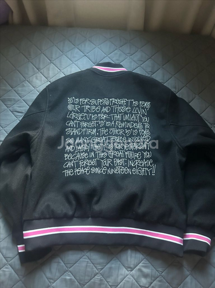 (새상품)스투시 S토크 멜튼 바시티자켓 XL--0