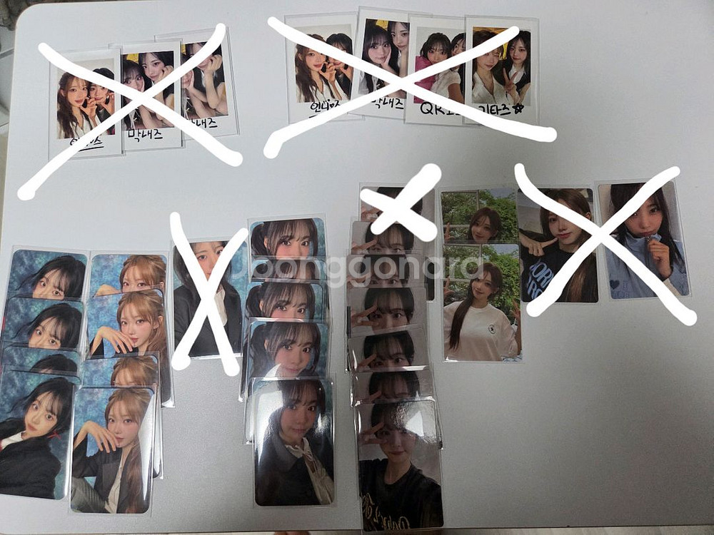 qwer 팝업 의류 특전 포카 교환합니다.--0