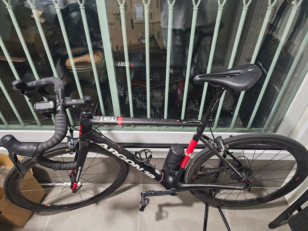 아르곤18 크립톤 카본 로드바이크 본트레거 카본 휠셋포함 120만원에 팝니다--0