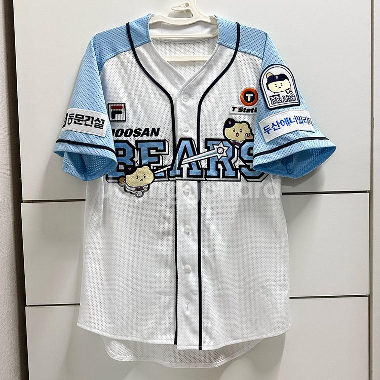 두산베어스 휠라 망곰 어센틱 유니폼 100사이즈--0