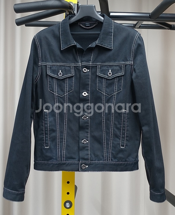 버버리 프로섬 런웨이 블랙 데님 자켓--1