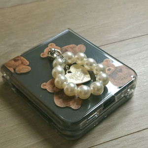 Z플립5 곰돌이 투명 케이스