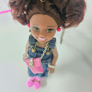 바비 인형 첼시 바비 키링 백참