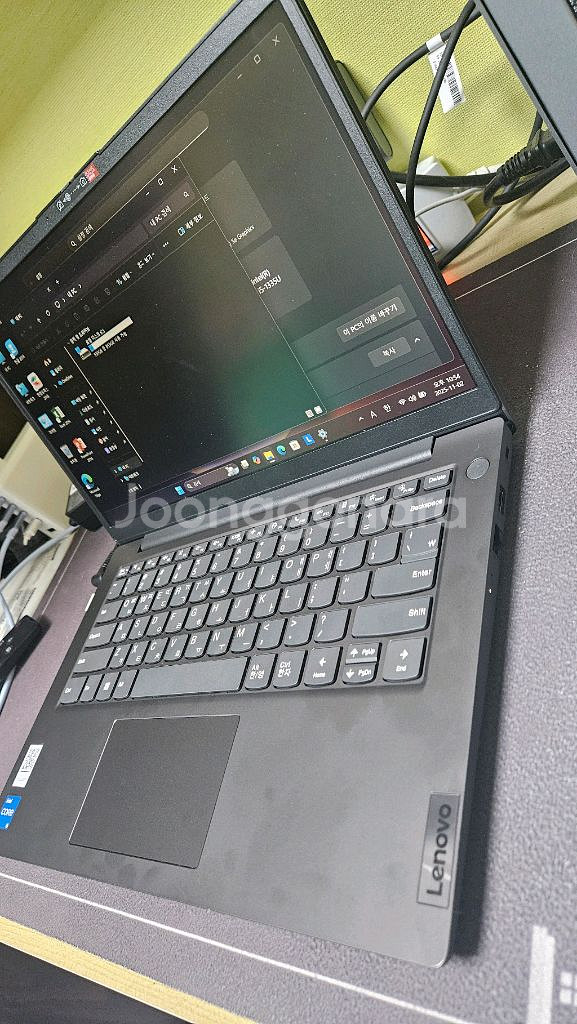 레노버노트북 13세대 i5-16g-1t 배터리100 그냥새거컨디션--4