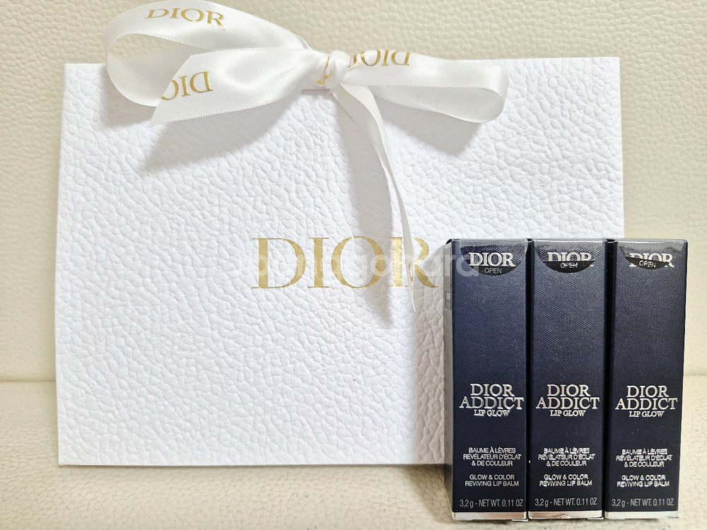 디올 어딕트 립글로우 7 라즈베리 15 체리 립밤 정품--1