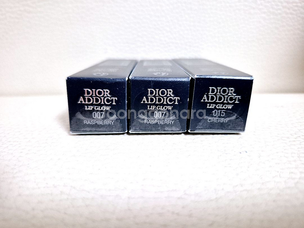 디올 어딕트 립글로우 7 라즈베리 15 체리 립밤 정품--3