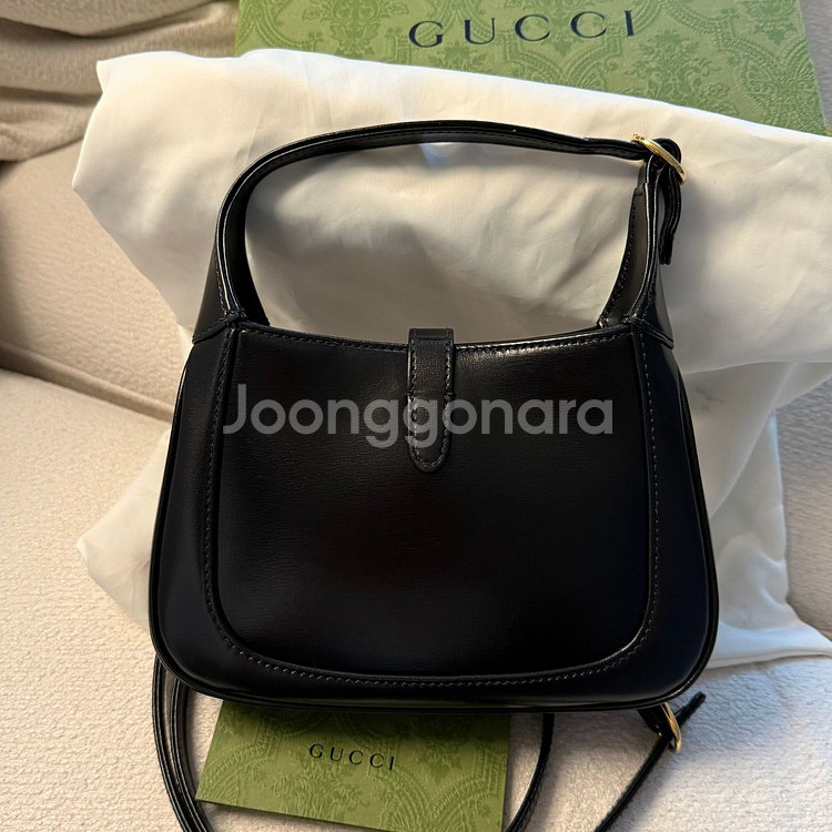 정품 풀박스 구찌 재키 1961 미니백 블랙--2